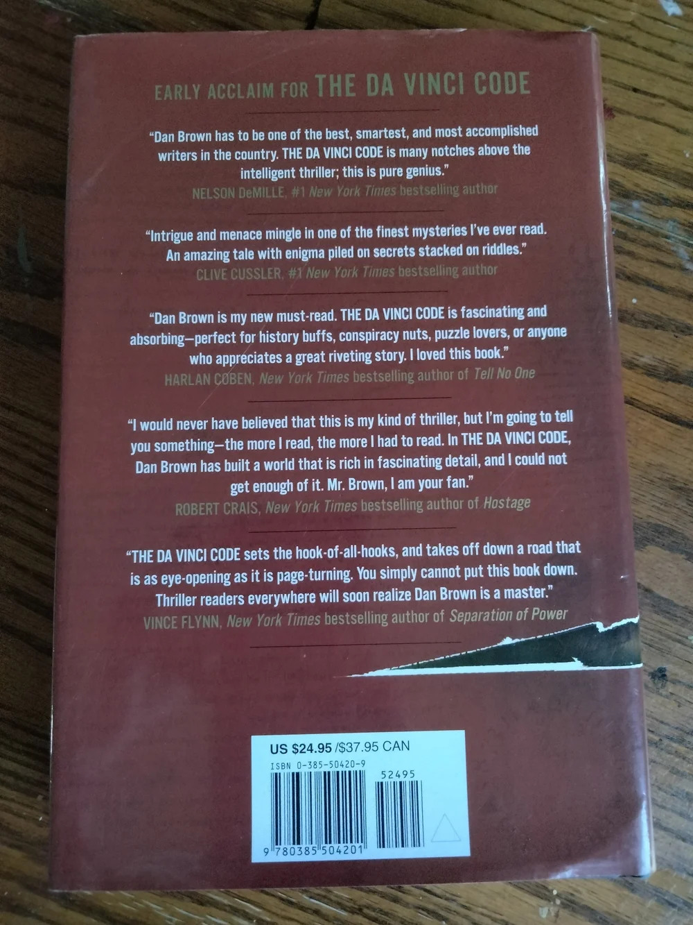 The Davinci Code, Hardcover by Dan Brown